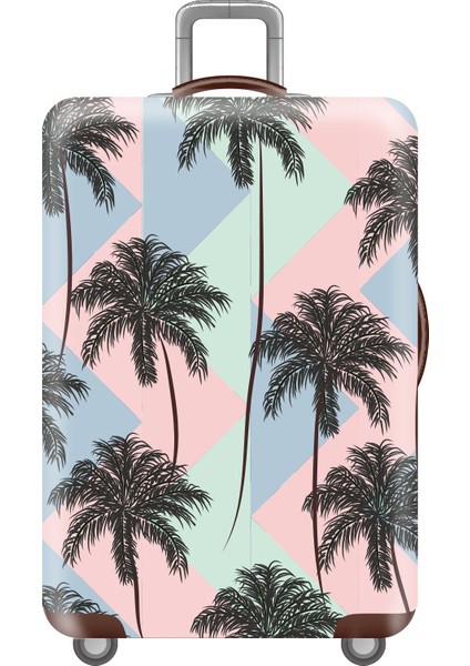 03 Bagaj Kapağı Stili S Beden Esneklik Seyahat Bavul Kılıfı Çiçek Desenli Bavul Koruyucu Kapak Kalınlaştırılmış Valiz Kılıfı Seyahat Aksesuarları (Yurt Dışından) modelleri