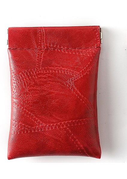 Kırmızı Stil Yeni Moda Deri Uzun Cep Anahtar Cüzdanı Anahtarlık Bozuk Para Cüzdanı Kadın Erkek Küçük Kısa Para Değişim Anahtarlıklar Çanta Kart Tutucu (Yurt Dışından)