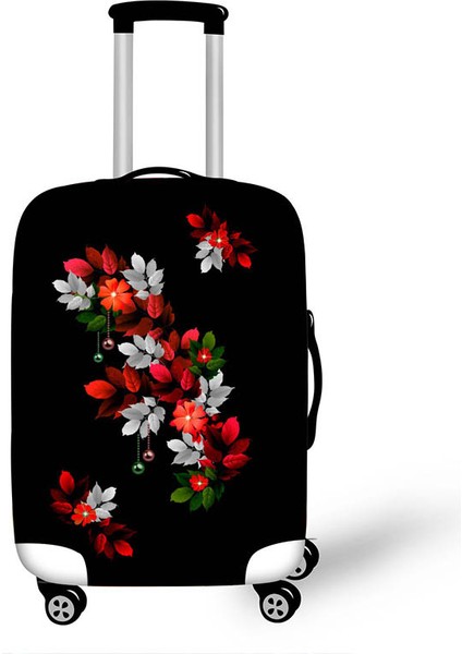14 Bagaj Kapağı Stili L Beden Çiçek Desenli Valiz Koruyucu Kılıf 20 Inç Seyahat Aksesuarları Esnek Kumaş Valiz Korumalı Kılıf (Yurt Dışından)