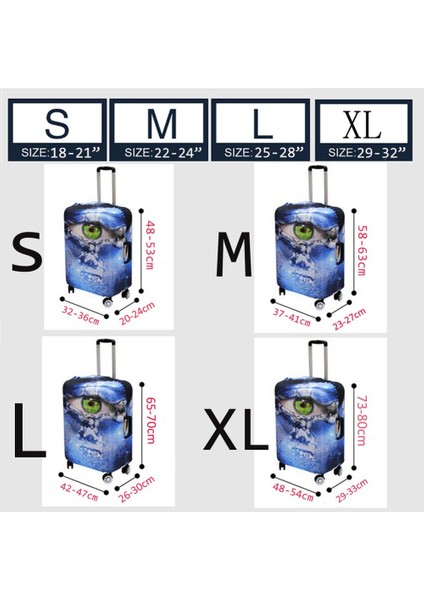 YY2946 Stili S Beden Twoheartsgirl Sevimli Yorkshire Terrier Köpek Baskılı Valiz Kılıfları Su Geçirmez Seyahat Bavul Kapakları Trolley Case Kapak (Yurt Dışından) fırsatları