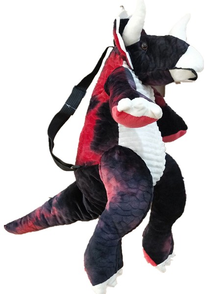 Siyah Stil Sevimli Çizgi Film Dinozor Sırt Çantası Kız Peluş Unicorn Sırt Çantası Şirin Moda Kürk Sırt Çantaları Çocuk Okul Çantası Çocuk Hediye Kitap Çantası (Yurt Dışından)