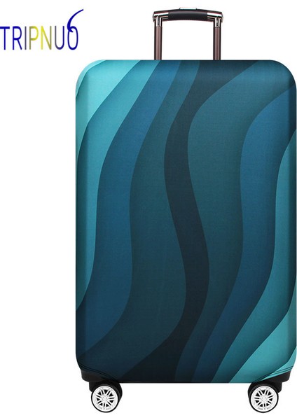 Bir Stil S Beden Yeşil Dalgalı Valiz Kılıfı Seyahat Aksesuarı Turnuva Kumaşı Elastik Koruyucu Kılıf Uygun (Yurt Dışından) fiyatları