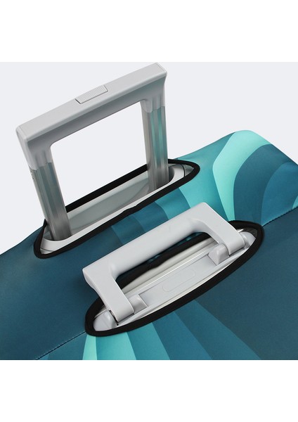 Bir Stil S Beden Yeşil Dalgalı Valiz Kılıfı Seyahat Aksesuarı Turnuva Kumaşı Elastik Koruyucu Kılıf Uygun (Yurt Dışından) indirimleri