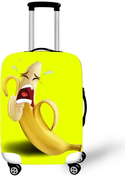 2 Bagaj Kapağı Stili L Beden Sarı Muz Desenli Valiz Koruyucu Kılıf Moda Toz Geçirmez 19''-32'' Valiz Için Seyahat Aksesuarları (Yurt Dışından)