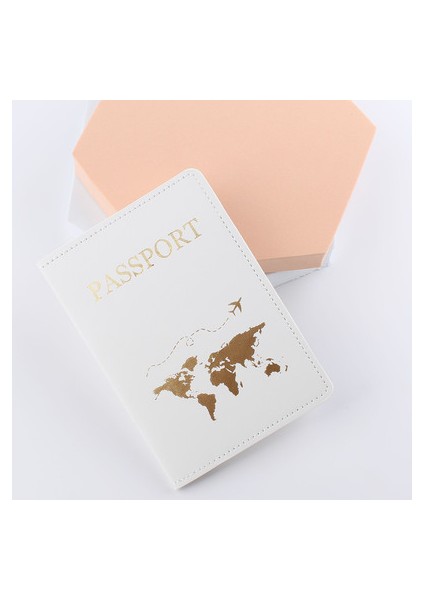 No.3 Tarzı Dünya Haritası Pasaport Kapağı Bagaj Etiketi Çift Düğün Pasaport Kılıfı Seti Pasaport Kapağı Mektup Seyahat Tutucu (Yurt Dışından)