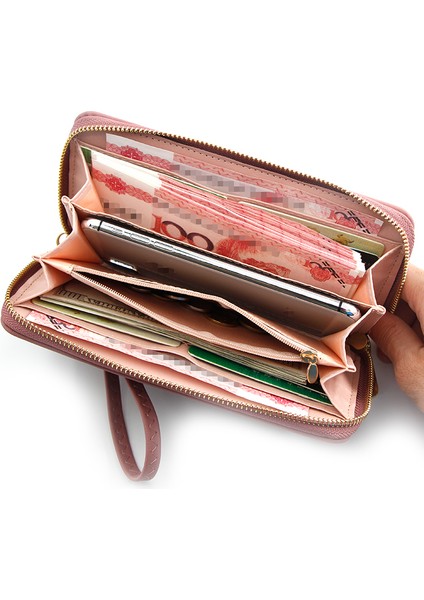 Gri Tarzı Kadın Cüzdan Uzun Aşk Kalp Oyma Tasarım Telefon Cüzdanı Yüksek Kapasiteli Kart Tutucu Debriyaj Cüzdanlar Carteira Feminina (Yurt Dışından) indirimleri