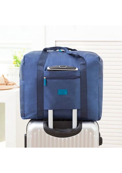 Mavi Göl Stili Su Geçirmez Katlanabilir Seyahat Valizi Kıyafet Büyük Kapasiteli Depolama Çanta (Yurt Dışından) fırsatları