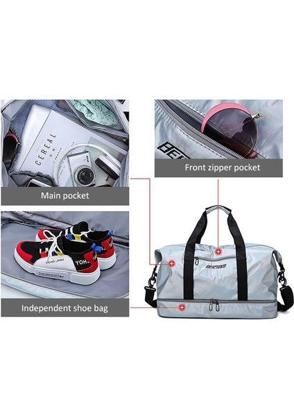 Siyah Stil Yeni Su Geçirmez Seyahat Spor Çantası Bayanlar Için Açık Spor Jimnastik Çantaları Kadınlar Oxford Fitness Depolama Tote Ayakkabı Erkekler Eğitim Çantası 2022 (Yurt Dışından) indirimleri