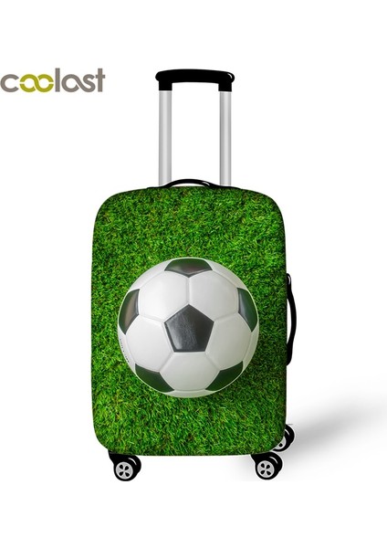 Kumral Tarzı S Beden Sporcu Valiz Korumalı Kılıf Seyahat Valiz Kapağı Futbol Lastikli Bavul Kılıfı Toz Geçirmez Seyahat Aksesuarı (Yurt Dışından)