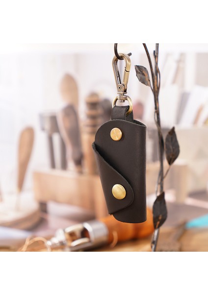 Kırmızı Stil Yeni Gelenler Hakiki Deri Kişiselleştirilmiş Taşınabilir Mini Anahtar Paketi Moda Yaratıcı Bel Kemerine Asılı Anahtar Çantası Anahtarlık Torbası (Yurt Dışından)