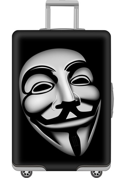 Mor Tarzı L Beden Yüksek Kaliteli Kalın Seyahat Valizi Kılıfı Sevimli Karikatür 3D Hayvanlı Tekerlekli Baga Kılıfı Elastik Koruma Kılıfı Toz Kapağı (Yurt Dışından)