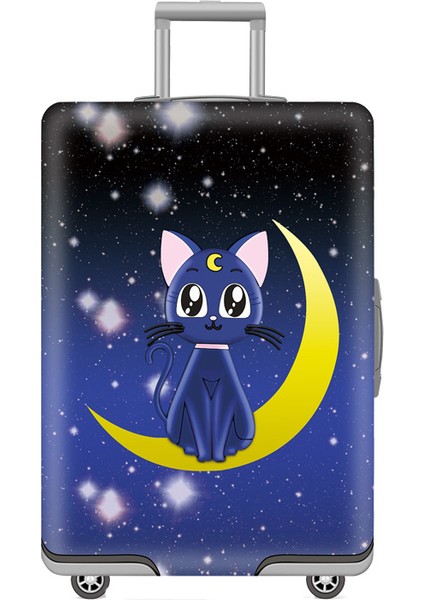 Mor Tarzı L Beden Yüksek Kaliteli Kalın Seyahat Valizi Kılıfı Sevimli Karikatür 3D Hayvanlı Tekerlekli Baga Kılıfı Elastik Koruma Kılıfı Toz Kapağı (Yurt Dışından) modelleri