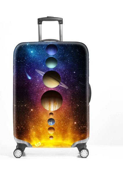 J Tarzı M Beden Yeni Uzay Seyahat Valizi Koruyucu Kılıf Toz Geçirmez ve Çizilmeye Dayanıklı Elastik Kutu Kapağı Kalın 3D Seyahat Çantası Toz Kapağı (Yurt Dışından) indirimleri
