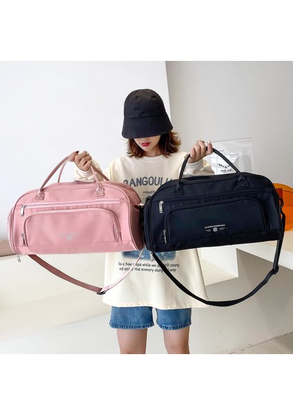 Siyah Stil Büyük Kapasiteli Kadın Spor Çantası Seyahat Omuz Çantası Eğitim El Çantası Trend Yoga Spor Crossbody Tote Çanta Kadınlar Için (Yurt Dışından) fiyatları