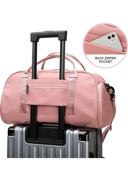 Siyah Stil Büyük Kapasiteli Kadın Spor Çantası Seyahat Omuz Çantası Eğitim El Çantası Trend Yoga Spor Crossbody Tote Çanta Kadınlar Için (Yurt Dışından) modelleri