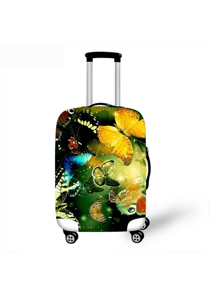 10 Bagaj Kapağı Stili L Beden Kelebek Desenli Valiz Kılıfı Kalın Valiz Koruyucu Kılıflar Elastik Valiz Kılıfı Valiz Koruyucu Kılıflar (Yurt Dışından)