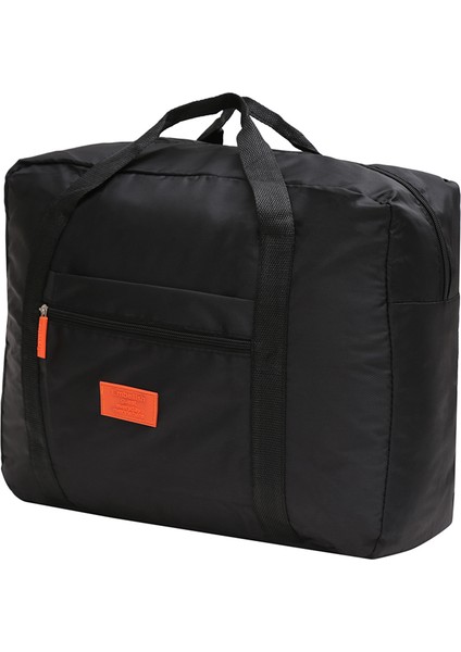 Siyah Stil Taşınabilir Çok Fonksiyonlu Çanta Katlanabilir Seyahat Çantaları Naylon Su Geçirmez Çanta Büyük Kapasiteli El Bagajı Iş Seyahati Seyahat Çantaları (Yurt Dışından)