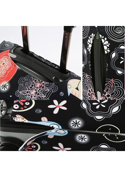 No.13 Tarzı S Beden Dünya Çapında Seyahat Valiz Koruyucu Kapaklar Koruyucu Kalın Elastik Astar Valiz Kılıfı Için -32 Valiz Durum Koruma (Yurt Dışından) indirimleri