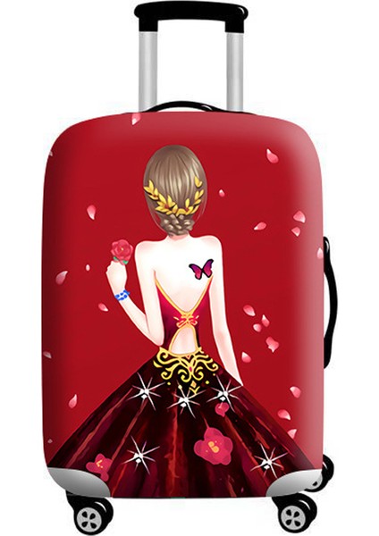 No.19 Tarzı M Beden Trıpnuo Kız Elastik Valiz Koruyucu Kapak Kılıfı Xl Seyahat Aksesuarları 3D (Yurt Dışından)
