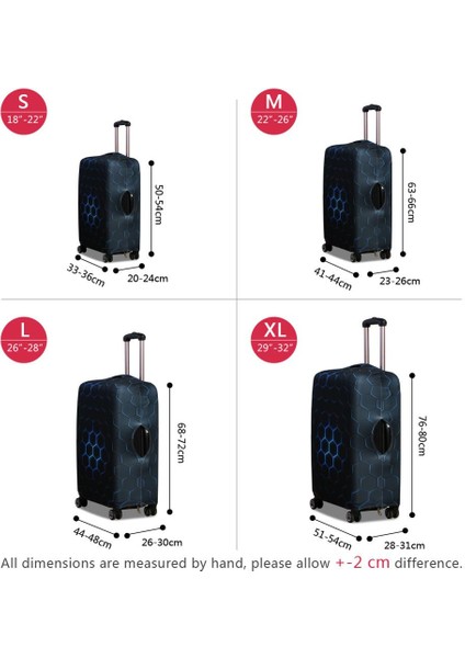 Sarı Stil M Beden At Kılıflı Seyahat Çantası Koruyucu Kapak Için Elastik Fermuarlı At Baskılı Kalın Valiz Korumalı Kılıf (Yurt Dışından) modelleri