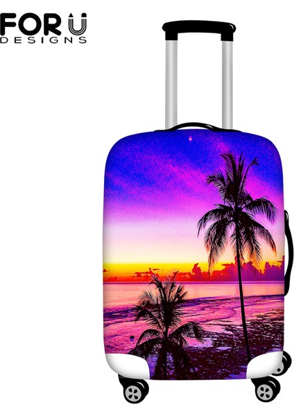 HTAG422F26 Stili Xl Beden Forudesıgns Tropikal Palmiye Ağacı Baskılı Elastik Seyahat Valiz Kılıfı Seyahat Bavulu Koruyucu Kılıf Trunk Kılıfı Valiz Kapağı - (Yurt Dışından)