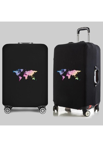 1TRAVEL001 Stili M Beden 2022 Yeni Kalın Elastik Dünya Haritası Valiz Koruyucu Kılıf Seyahat Kılıfları Aksesuarları Için Inç Bagaj Bavul Kapağı Tekerlekli Kapaklar (Yurt Dışından)