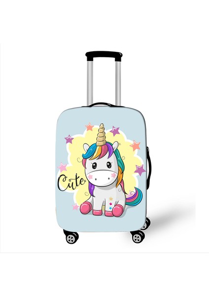 XTSW08 Stili Xl Beden Çizgi Film Unicorn Valiz Kılıfı Seyahat Için Kalın Bavul Korumalı Kılıflar Elastik Inç Anti-Toz Trolley Kılıf Kapakları (Yurt Dışından) indirimleri