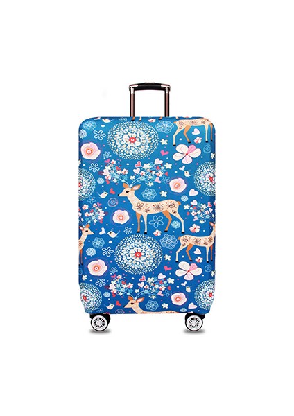 No.11 Stili S Beden Yıldızlı Gece Desenli Valiz Koruyucu Kılıf Seyahat Bavulu Kılıfı Elastik Toz Kılıfı 32 Inç Seyahat Aksesuarları (Yurt Dışından)