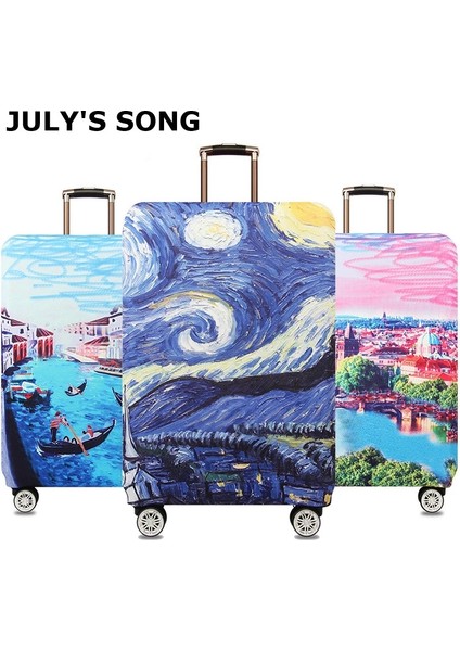 No.11 Stili S Beden Yıldızlı Gece Desenli Valiz Koruyucu Kılıf Seyahat Bavulu Kılıfı Elastik Toz Kılıfı 32 Inç Seyahat Aksesuarları (Yurt Dışından) fiyatları