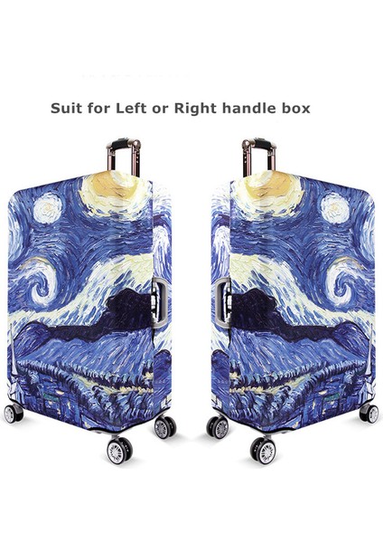 No.11 Stili S Beden Yıldızlı Gece Desenli Valiz Koruyucu Kılıf Seyahat Bavulu Kılıfı Elastik Toz Kılıfı 32 Inç Seyahat Aksesuarları (Yurt Dışından) fırsatları