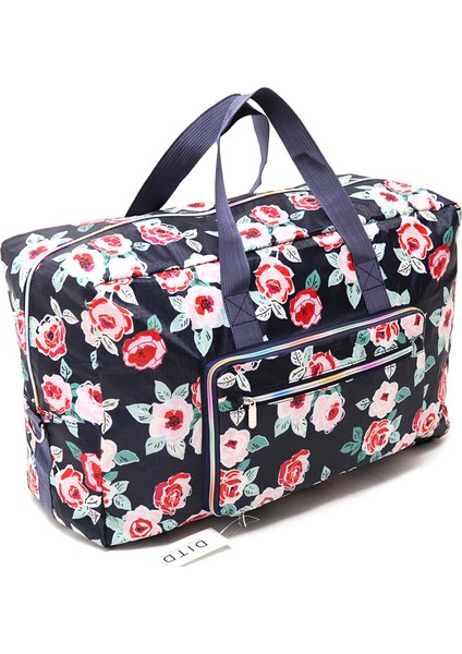 H Tarzı 2021 Kadın Seyahat Çantaları Büyük Kapasiteli Katlanabilir Valiz Seyahat Çantaları Duffle Çanta Naylon Su Geçirmez Depolama Çantası Seyahat Çantası (Yurt Dışından) fırsatları