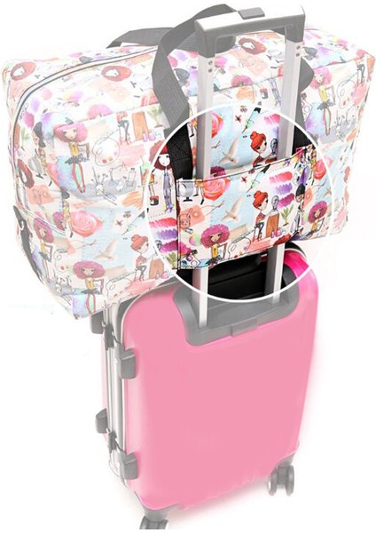 No.20 Tarzı Anawıshare Kadın Seyahat Çantaları Büyük Kapasiteli Katlanabilir Valiz Seyahat El Çantaları Duffle Çanta Naylon Su Geçirmez Depolama Çantası Seyahat Çantası (Yurt Dışından) fırsatları