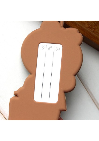 No.8 Stili Valiz Seyahat Aksesuarları Karikatür Desenli Yaratıcı Silikon Bagaj Etiketi Bavul Kimlik Adres Tutucu Biniş Kartları Setleri (Yurt Dışından) indirimleri