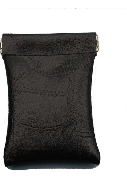 Siyah Stil 2019 Yeni Moda Pu Deri Uzun Cep Anahtar Cüzdan Anahtarlık Bozuk Para Cüzdanı Kadın Erkek Küçük Kısa Para Değişim Çantası Küçük Kart Tutucu (Yurt Dışından)