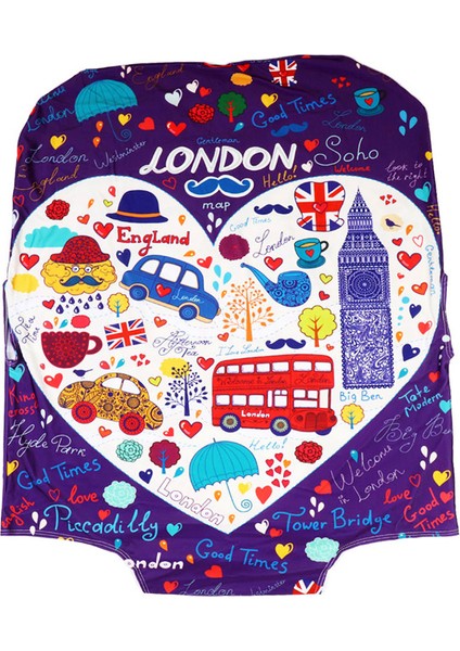 No.42 Tarzı L Beden Trıpnuo Renkli Tüyler Kalın Valiz Koruyucu Kılıf 24 Inç Baga Mıknatıslı Sırt Çantaları Suya Dayanıklı Elastik Bavullar Kapakları (Yurt Dışından)