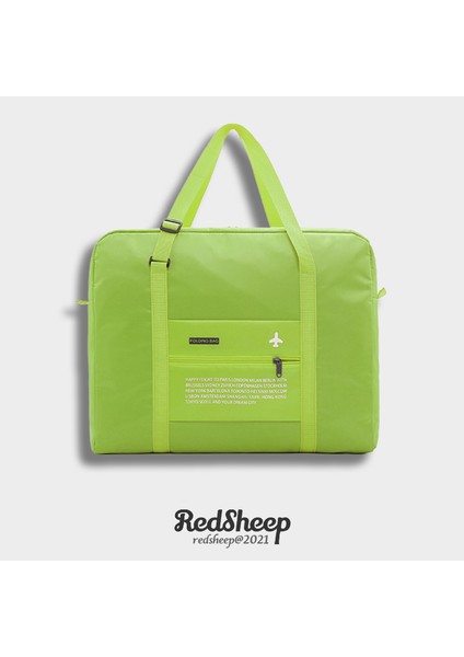 Yeşil Stil Kadınların Büyük Kapasiteli Taşınabilir Seyahat Çantası Katlanabilir Valiz Hafta Sonu Çantası Uçak Düzenleyici Çanta Seyahat Aksesuarları Paketleme Küpleri (Yurt Dışından) indirimleri