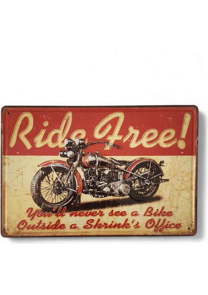 Metal Dekor Levha Ride Free