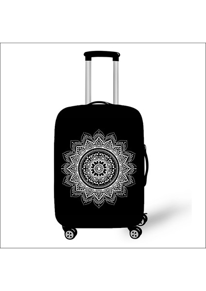 PXTMADALA02 Stili S Beden Mandala Çiçekli Baskılı Valiz Kılıfı Seyahat Aksesuarları Elastik Anti Toz Kadın Bavul Kılıfı Kapakları Için Yolculuk (Yurt Dışından)