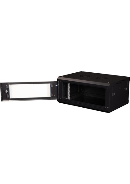 - 4u 19" Duvar Tipi Rack Kabinet – Genişlik: 600 mm | Derinlik: 450 mm – Siyah