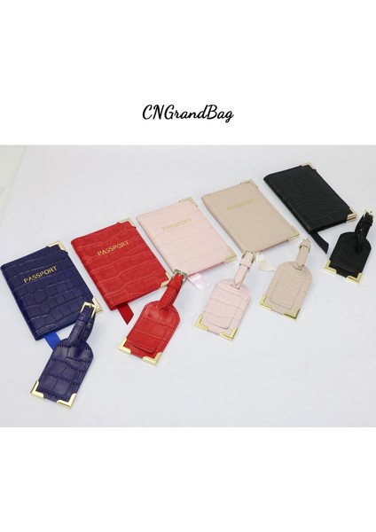 Siyah Set Stili Monogramlı Ilk Harfler Kabartmalı Timsah Derisi Erkek Pasaport Kılıfı Bayan Seyahat Pasaport Kılıfı Kapak Durumu (Yurt Dışından) fiyatları