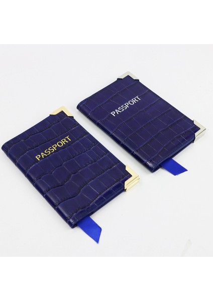 Siyah Set Stili Monogramlı Ilk Harfler Kabartmalı Timsah Derisi Erkek Pasaport Kılıfı Bayan Seyahat Pasaport Kılıfı Kapak Durumu (Yurt Dışından) indirimleri