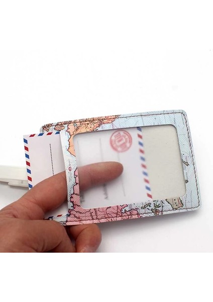 No.1 Tarzı Yaratıcı Dünya Haritası Yüksek Seyahat Aksesuarları Bagaj Etiketi Pu Valiz Kimlik Adres Tutucu Bagaj Biniş Etiketi Taşınabilir Etiket (Yurt Dışından) indirimleri