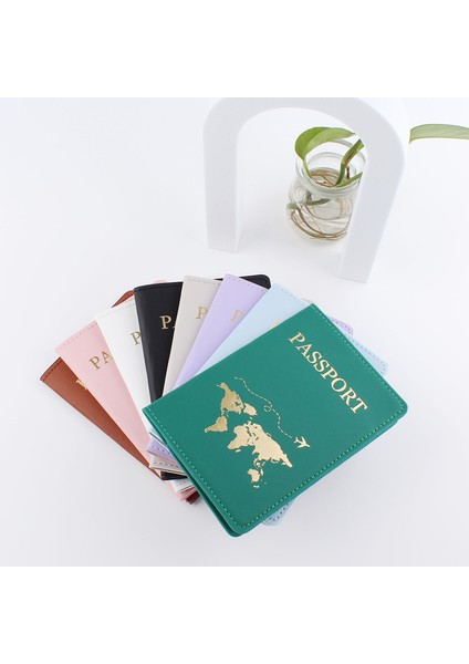 No.6 Tarzı Dünya Haritası Pasaport Kapağı Bagaj Etiketi Çift Düğün Pasaport Kılıfı Seti Pasaport Kapağı Mektup Seyahat Tutucu (Yurt Dışından)