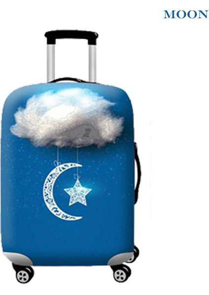 Ay Tarzı M Beden 2021 Su Geçirmez Kalın Seyahat Valizi Koruyucu Kılıf Bavul Kılıfı Aksesuarları 18 Inç Bavul Için Uygundur (Yurt Dışından)