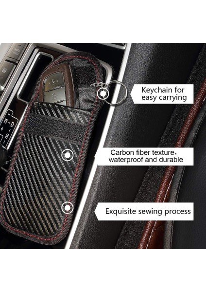 Siyah Stil 2019 Yeni Sıcak 1 Adet Hırsızlık Önleyici Araba Anahtar Fobu Rfıd Sinyal Engelleyici Faraday Sinyal Engelleme Çanta Anahtar Cüzdanı (Yurt Dışından) modelleri