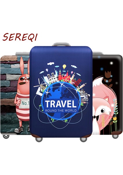 16 Bagaj Kapağı Stili L Beden Sereqı Yeni Stil Dünya Haritası Tasarımı Valiz Koruyucu Kılıf Seyahat Bavulu Elastik Toz Kapağı 18 Ila 32 Inç Seyahat Aksesuarları (Yurt Dışından)