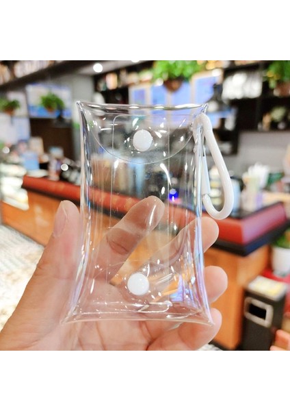 No.2 Tarzı 8 Renk Şeffaf Pvc Anahtar Cüzdanı Zincir Halkası Kılıfı Araba Anahtarlık Ev Temizlikçisi Kadın Bozuk Para Çantası Mini Ruj Saklama Çantası (Yurt Dışından)