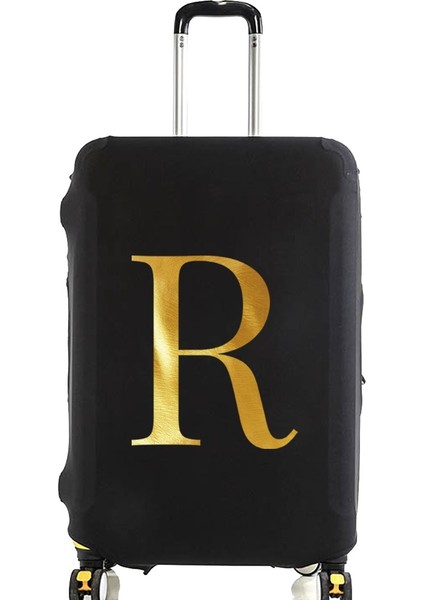 8 Harfr Stili L Beden Bavul Kılıfı Valiz Koruyucu Kapak Mektup Ad Desen Seyahat Aksesuarları Elastik Bagaj Toz Kapağı Bavul Uygula (Yurt Dışından)