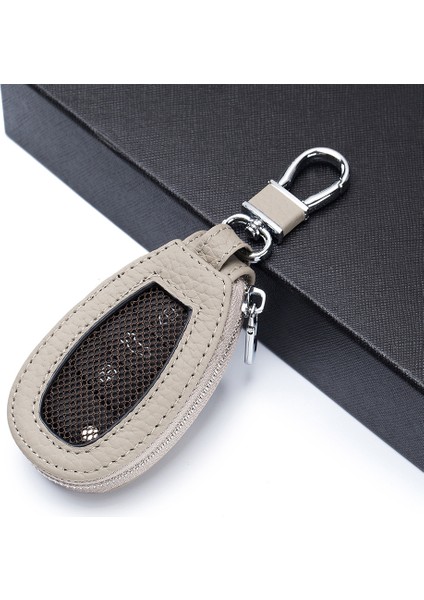 Gri Stil Moda Karelı Anahtar Çantası Erkek Bel Askısı Anahtar Tutucu Ev Sahibi Deri Anahtarlar Düzenleyici Kadın Anahtarlık Kılıfı Fermuar Anahtarlık Cüzdan (Yurt Dışından)