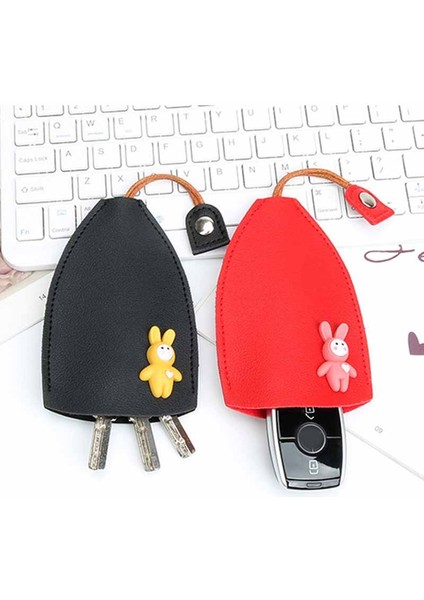 No.7 Tarzı Sevimli Tavşan Kadın Kızlar Çek Tipi Anahtar Çantası Pu Deri Anahtar Cüzdanı Ev Sahipleri Araba Anahtar Tutucu Kılıfı Yeni Deri Anahtarlık Poshçu (Yurt Dışından) fiyatları